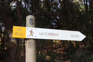 Der Wegweiser zur Caldera